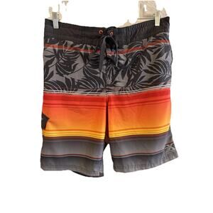 ZeroXposur Swim Trunks Men’s Size Large Orange/Gray/Blk With Lining